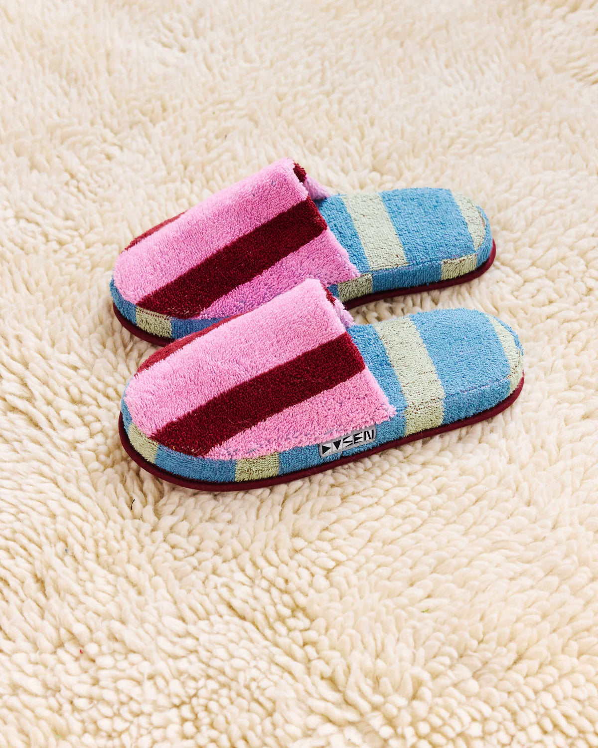 Terry Slippers | Magnolia Stripe