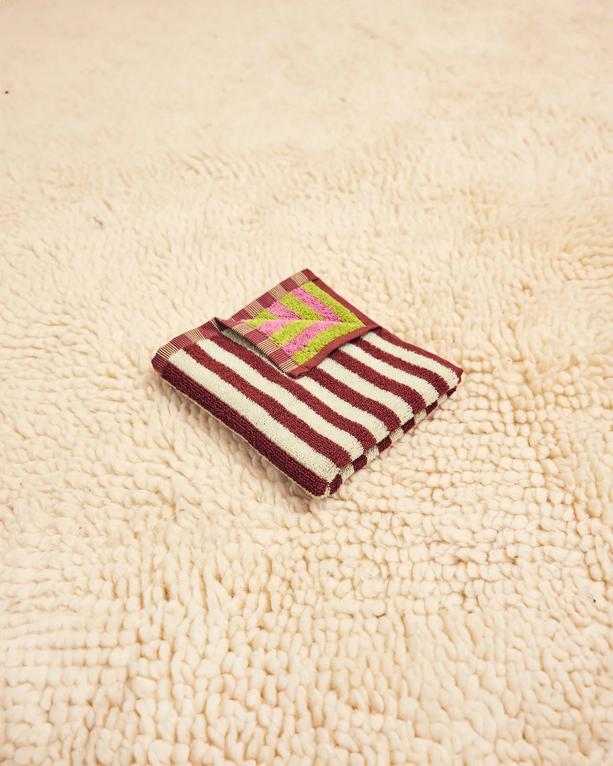 Bug Stripe Washcloth | Caterpillar