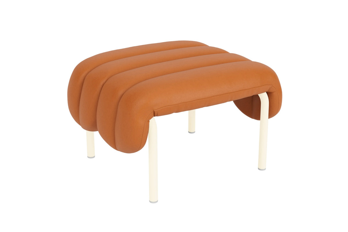 Puffy Ottoman | Cream Base