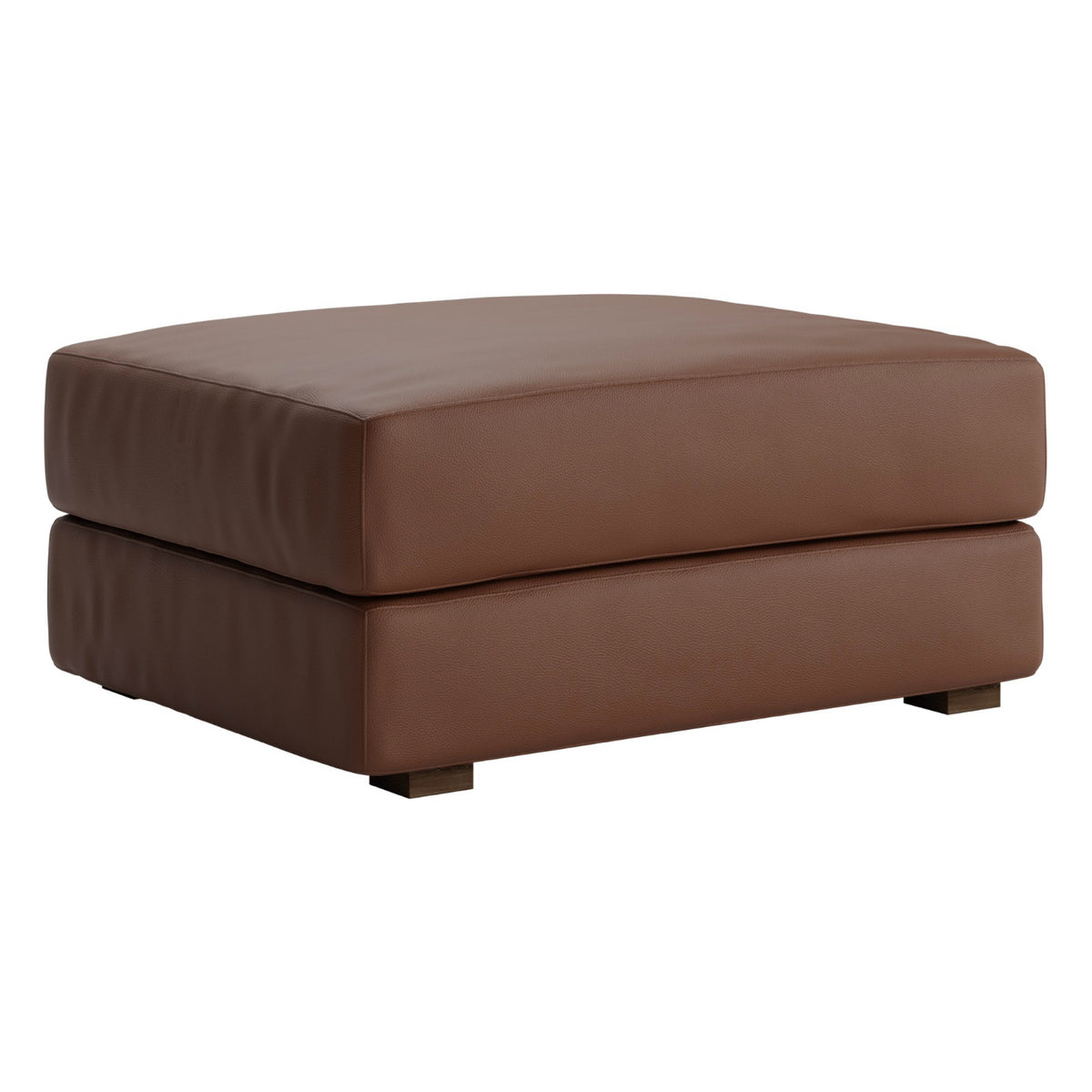 The Elevate Natural Ottoman | Cactus Leather