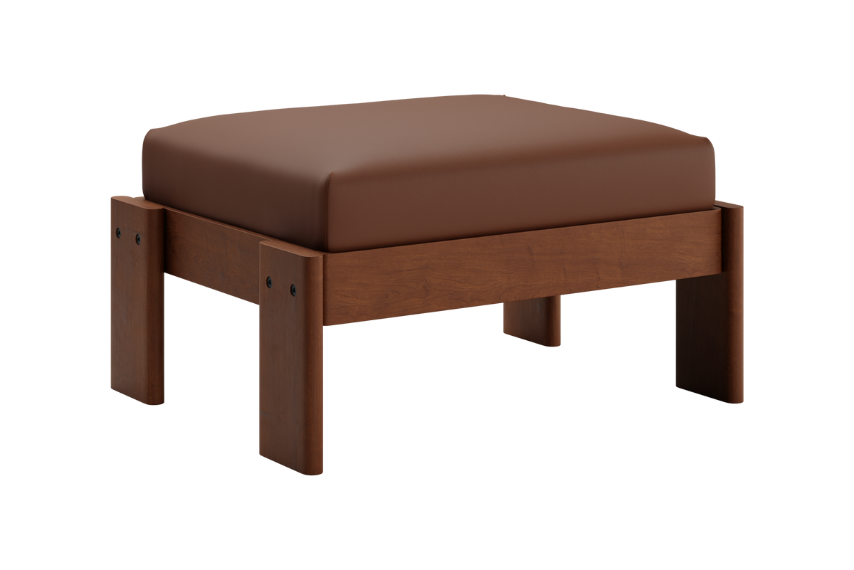 The Bacana Ottoman | Cactus Leather
