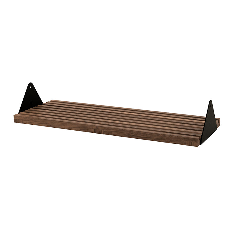 Branch Slatted Shelf with Brackets