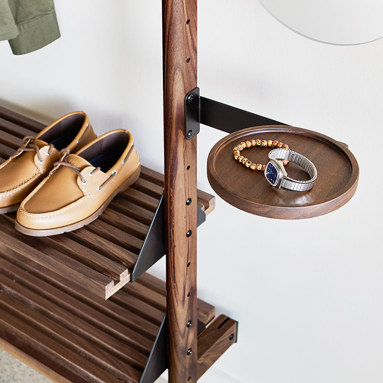Branch Slatted Shelf with Brackets