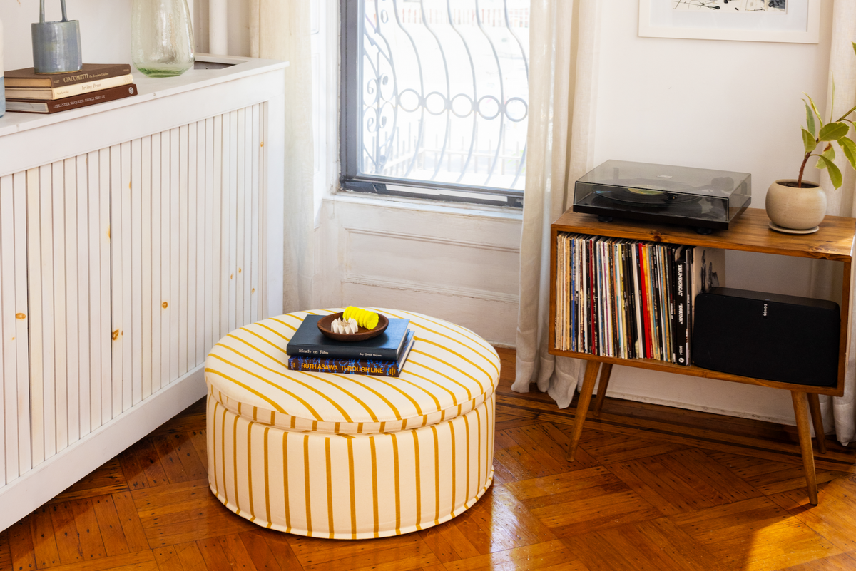 The Evergreen Ottoman | Hemp Blend
