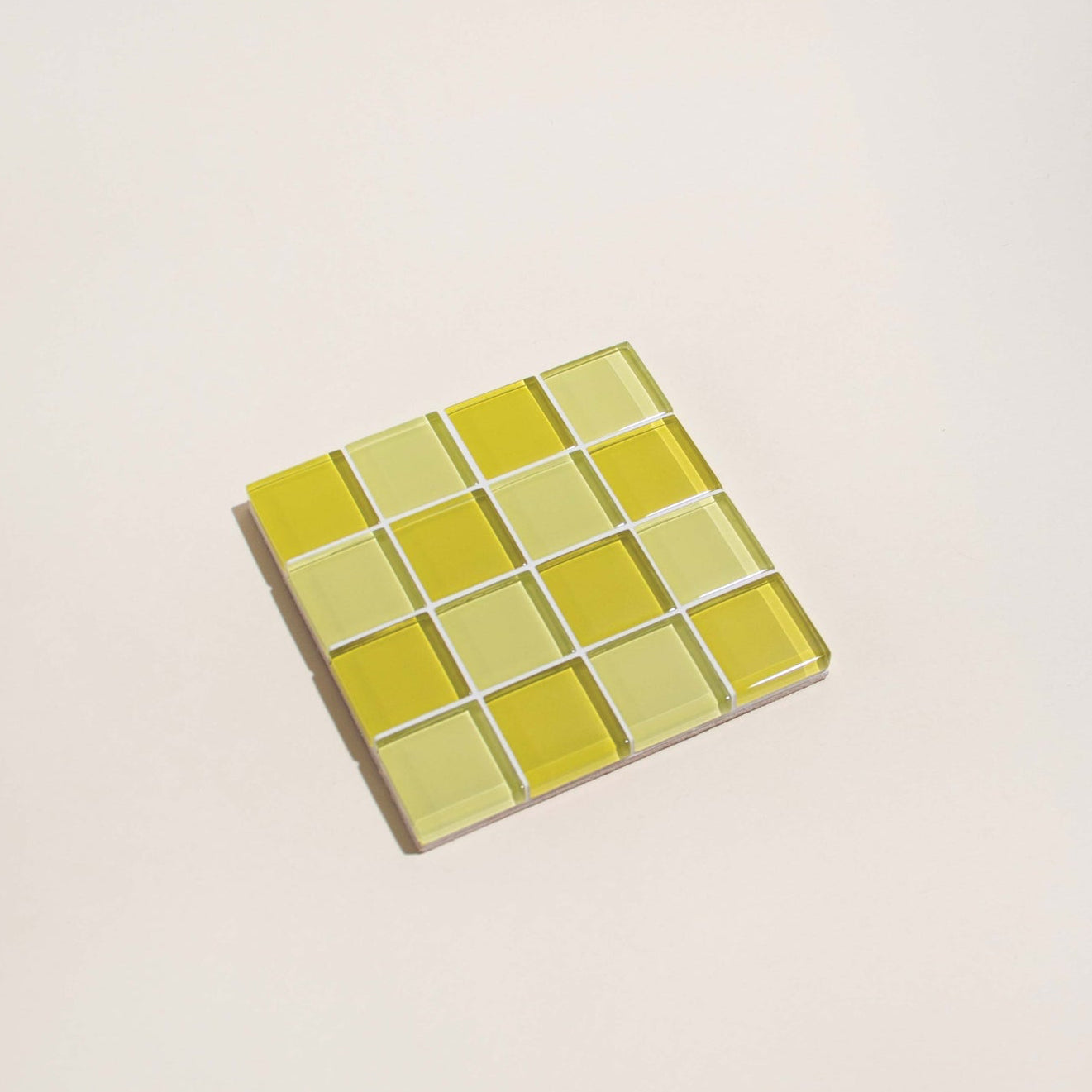 Glass Tile Coaster | Banana Frosting