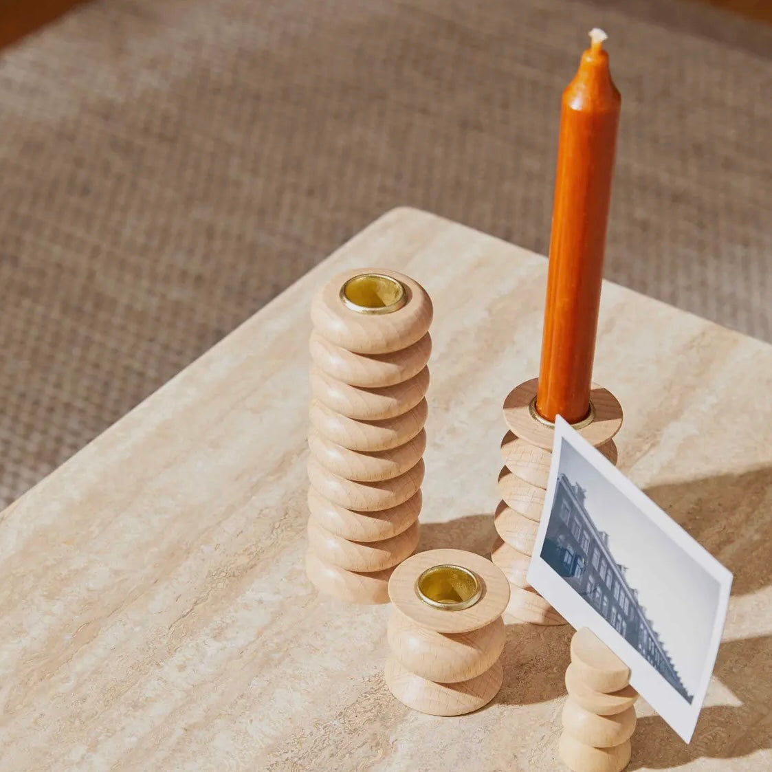 Wooden Candle Holder - Short Nº 5