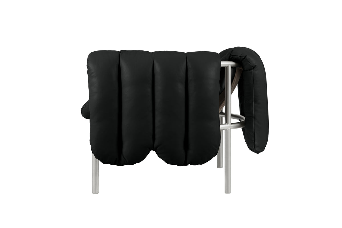 Puffy Lounge Chair | Stainless Steel Base
