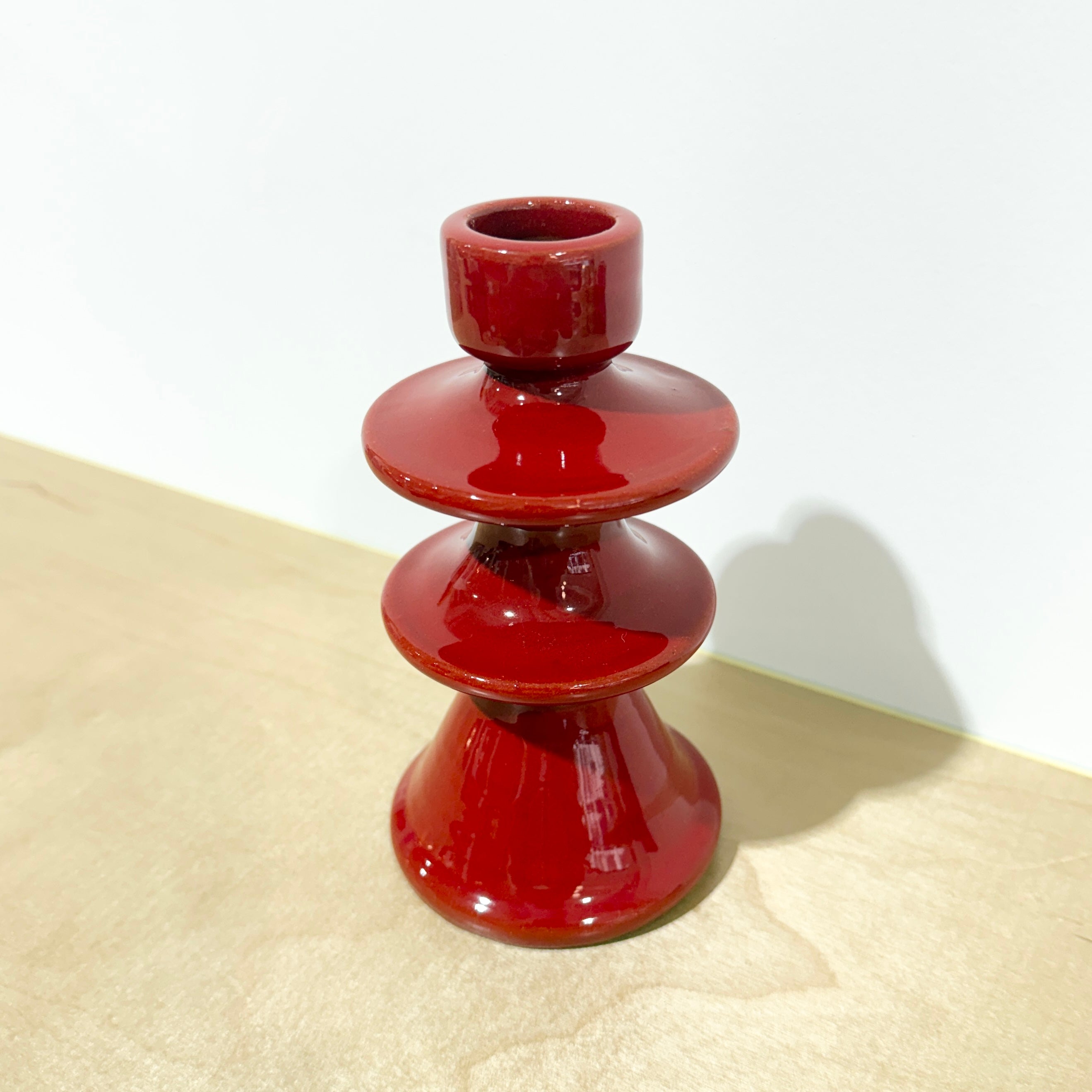 Red Moroccan Candle Holder | Medium