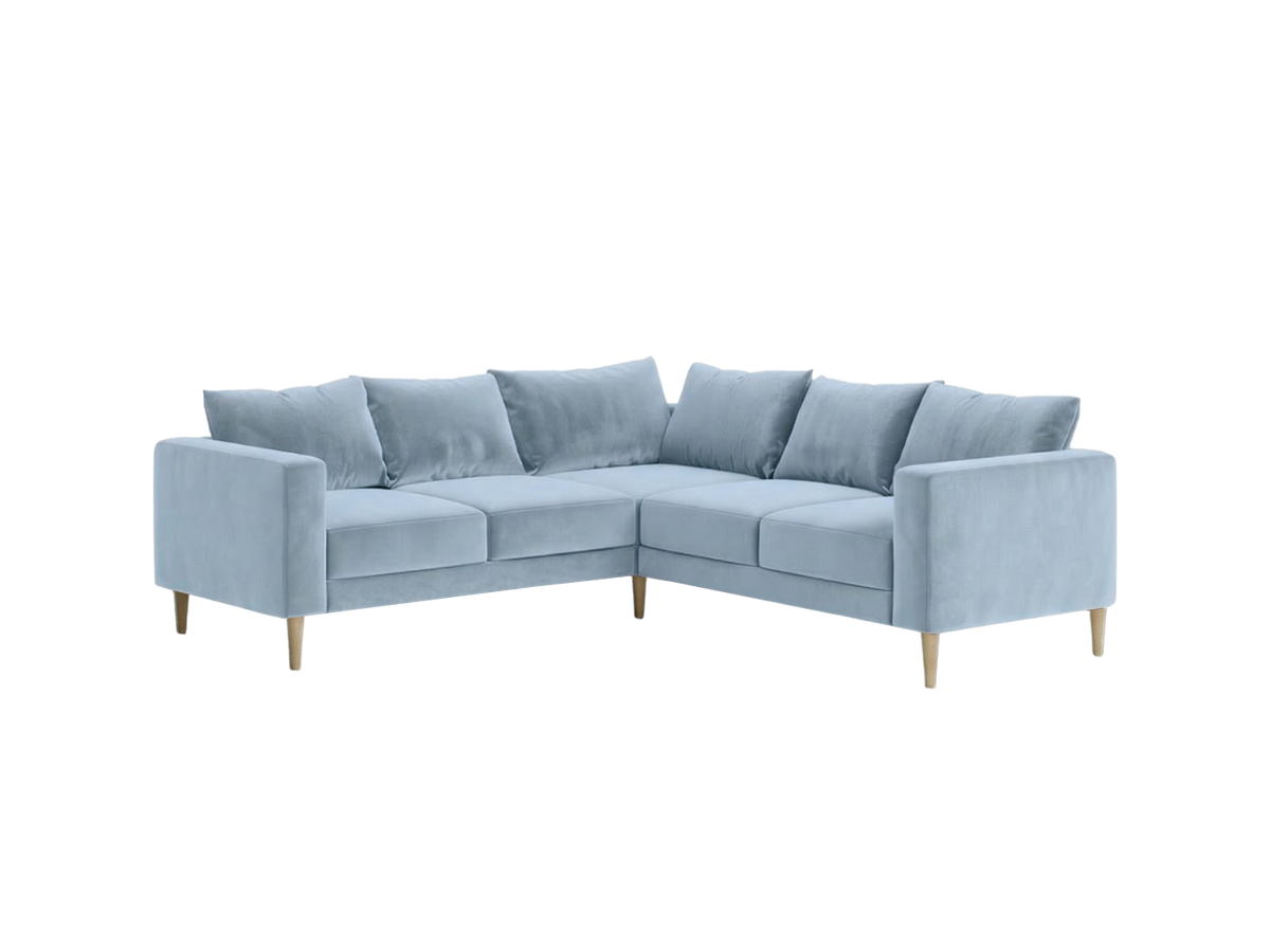 The Essential Corner Sectional | 5 Seat | Recycled Velvet