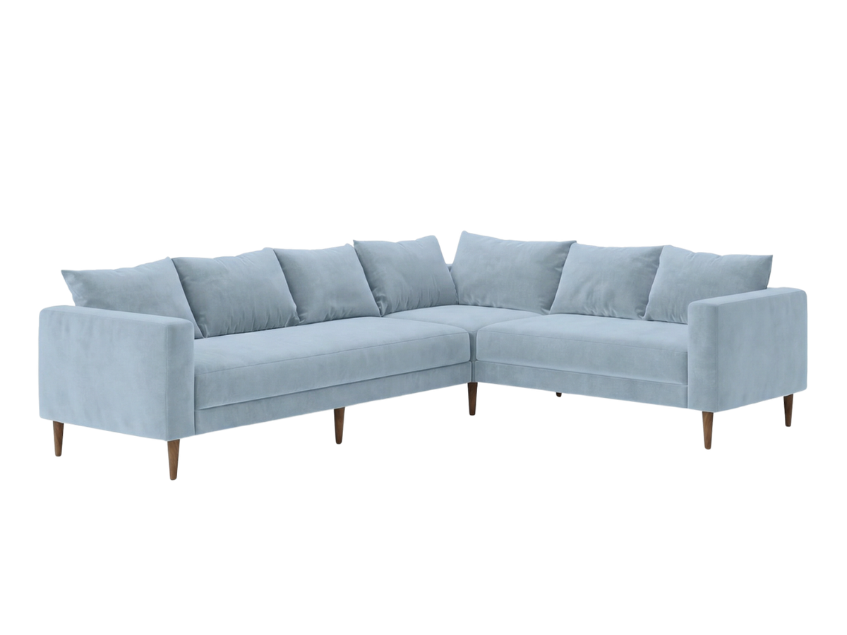 The Essential Corner Sectional | 6 Seat | Recycled Velvet