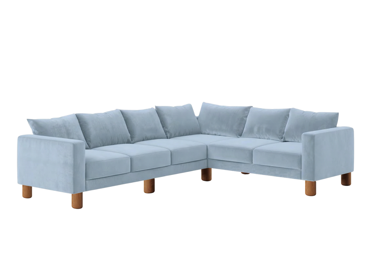 The Essential Corner Sectional | 6 Seat | Recycled Velvet