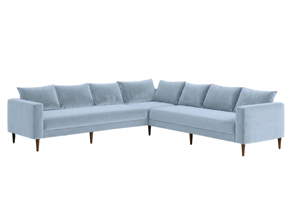 The Essential Corner Sectional | 7 Seat | Recycled Velvet