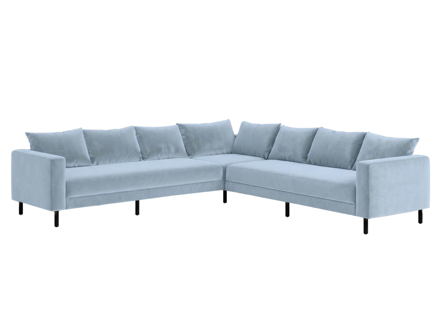 The Essential Corner Sectional | 7 Seat | Recycled Velvet