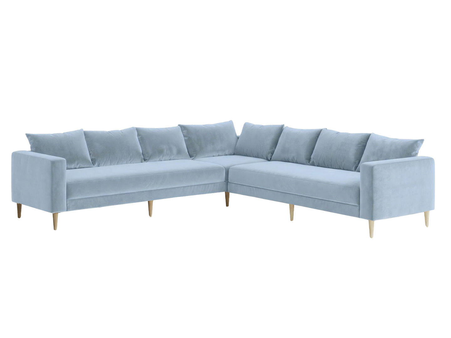 The Essential Corner Sectional | 7 Seat | Recycled Velvet