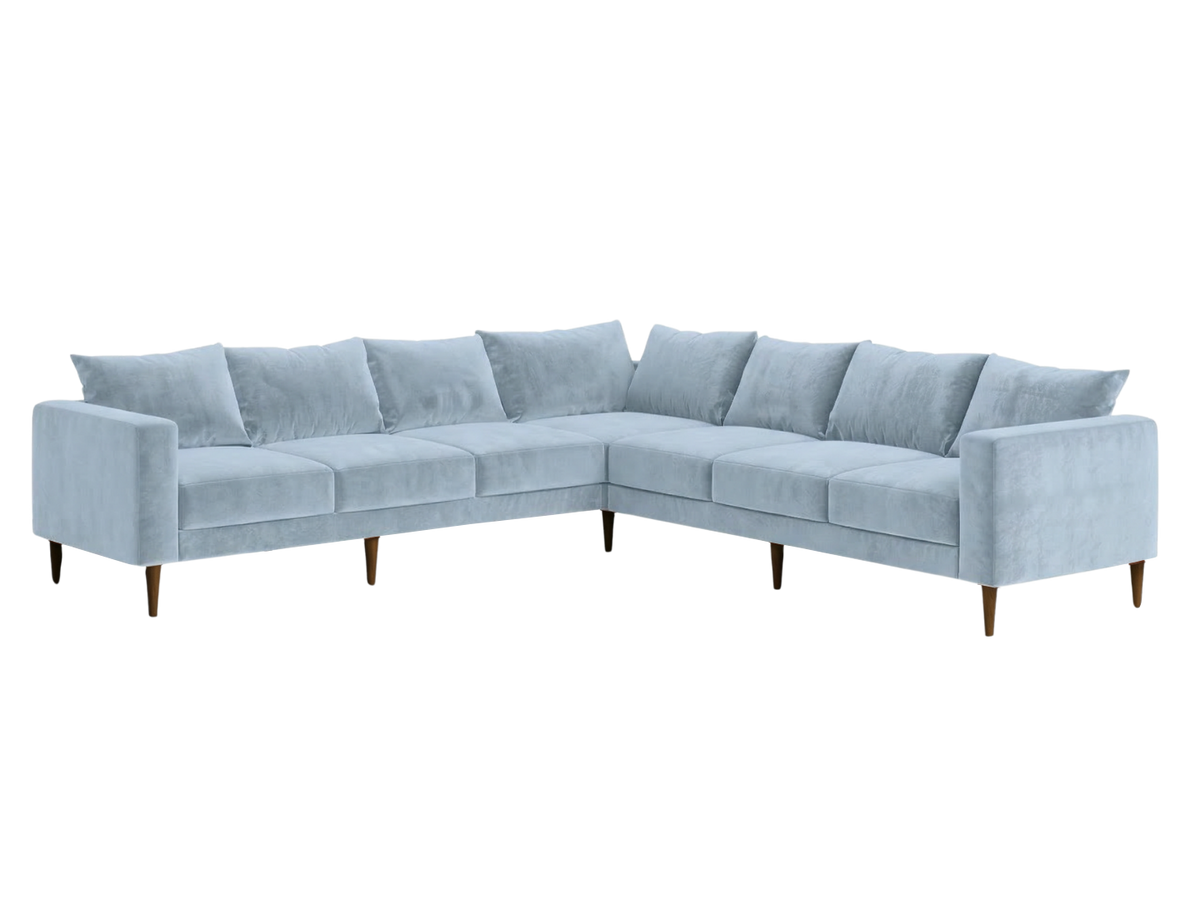 The Essential Corner Sectional | 7 Seat | Recycled Velvet