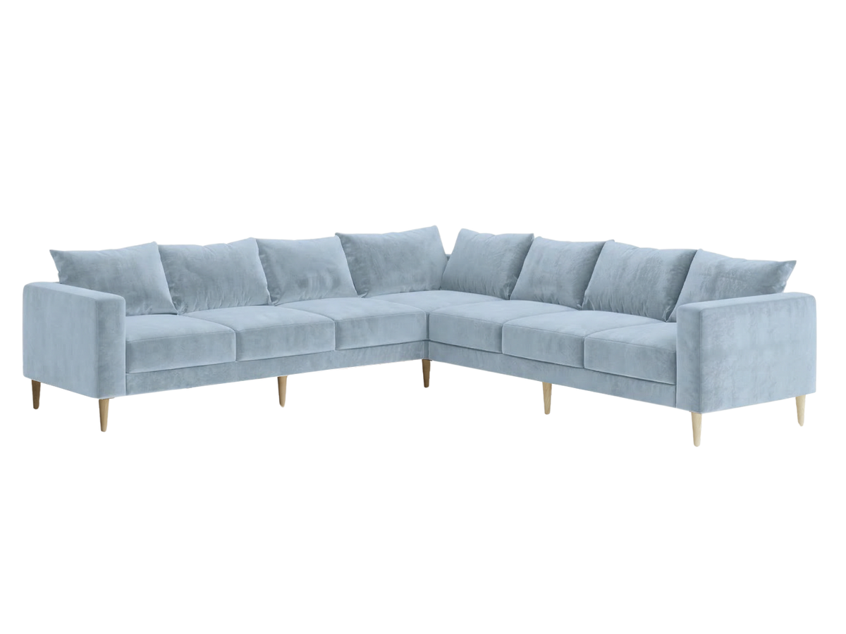 The Essential Corner Sectional | 7 Seat | Recycled Velvet