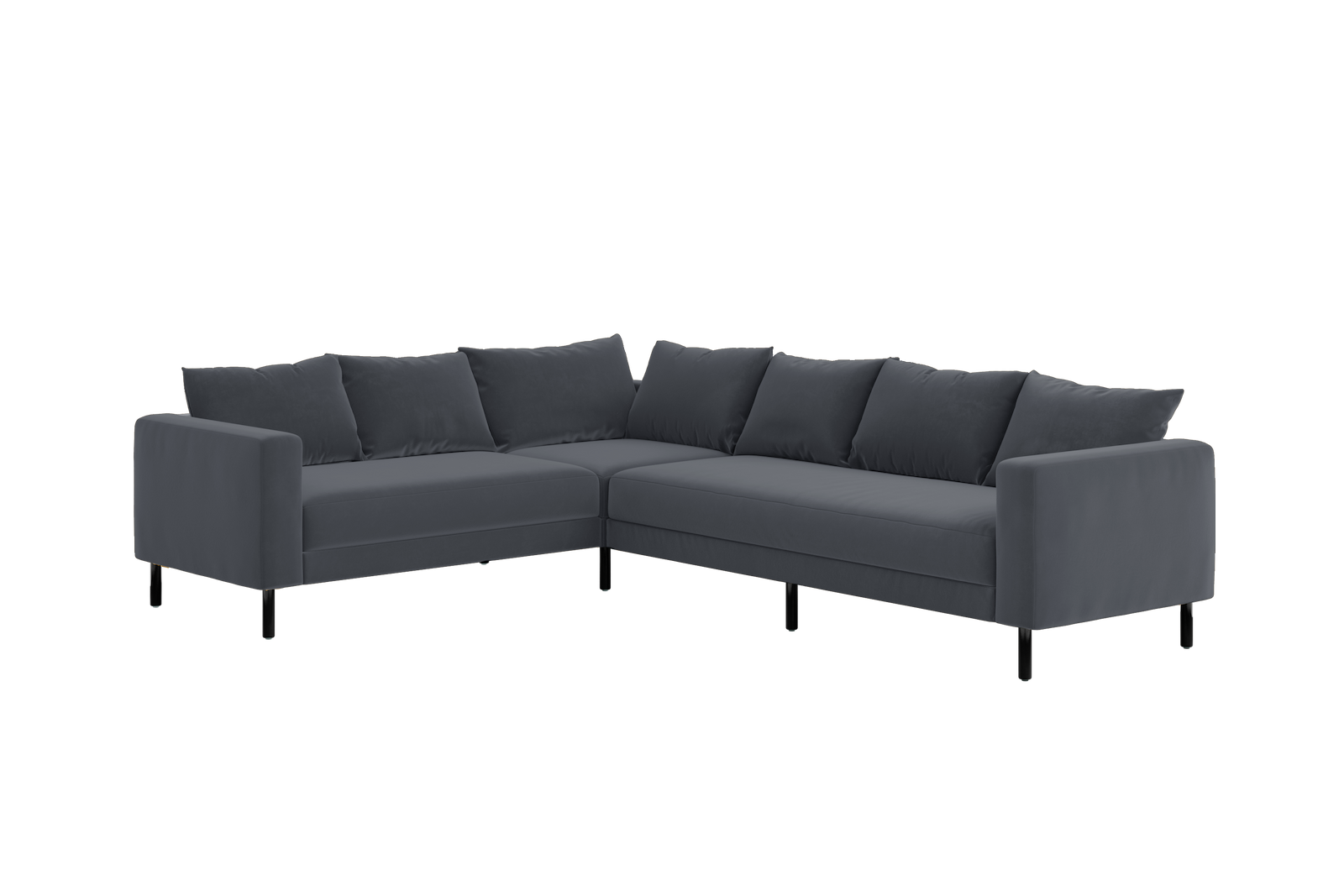 The Essential Corner Sectional | 6 Seat | Recycled Velvet