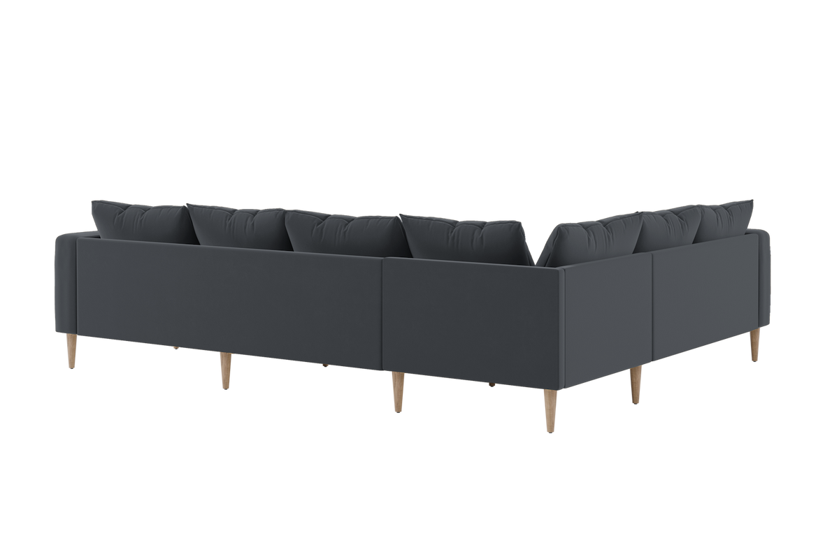 The Essential Corner Sectional | 6 Seat | Recycled Velvet