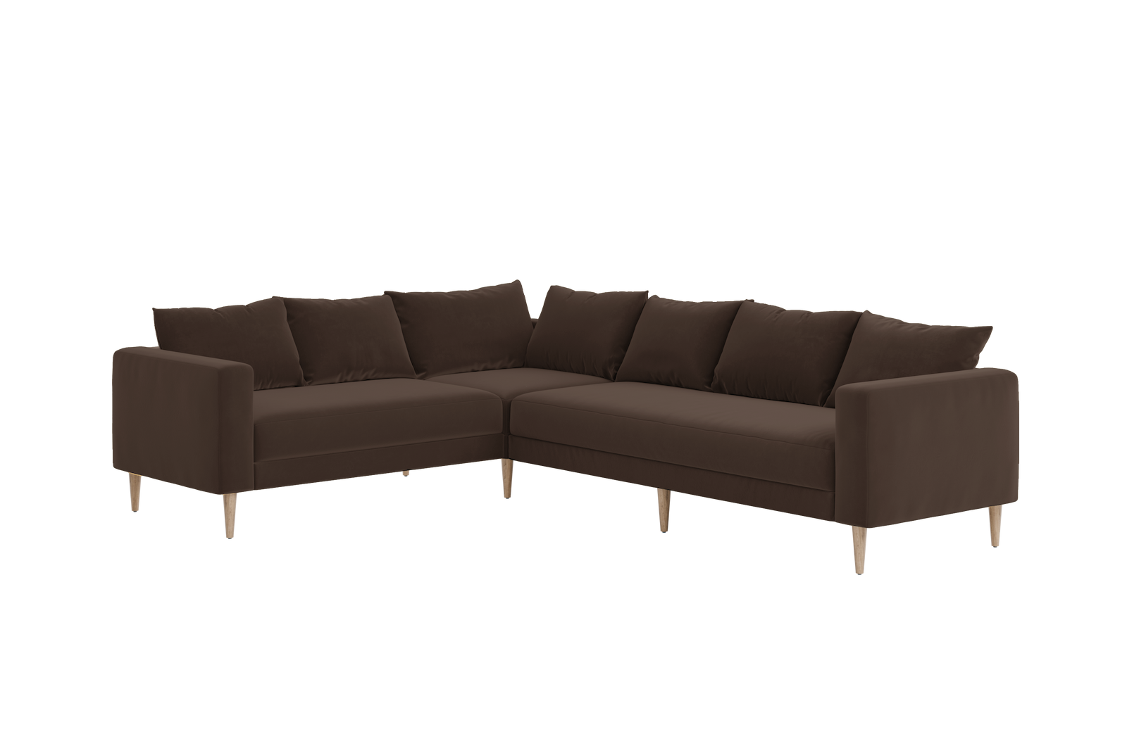 The Essential Corner Sectional | 6 Seat | Recycled Velvet