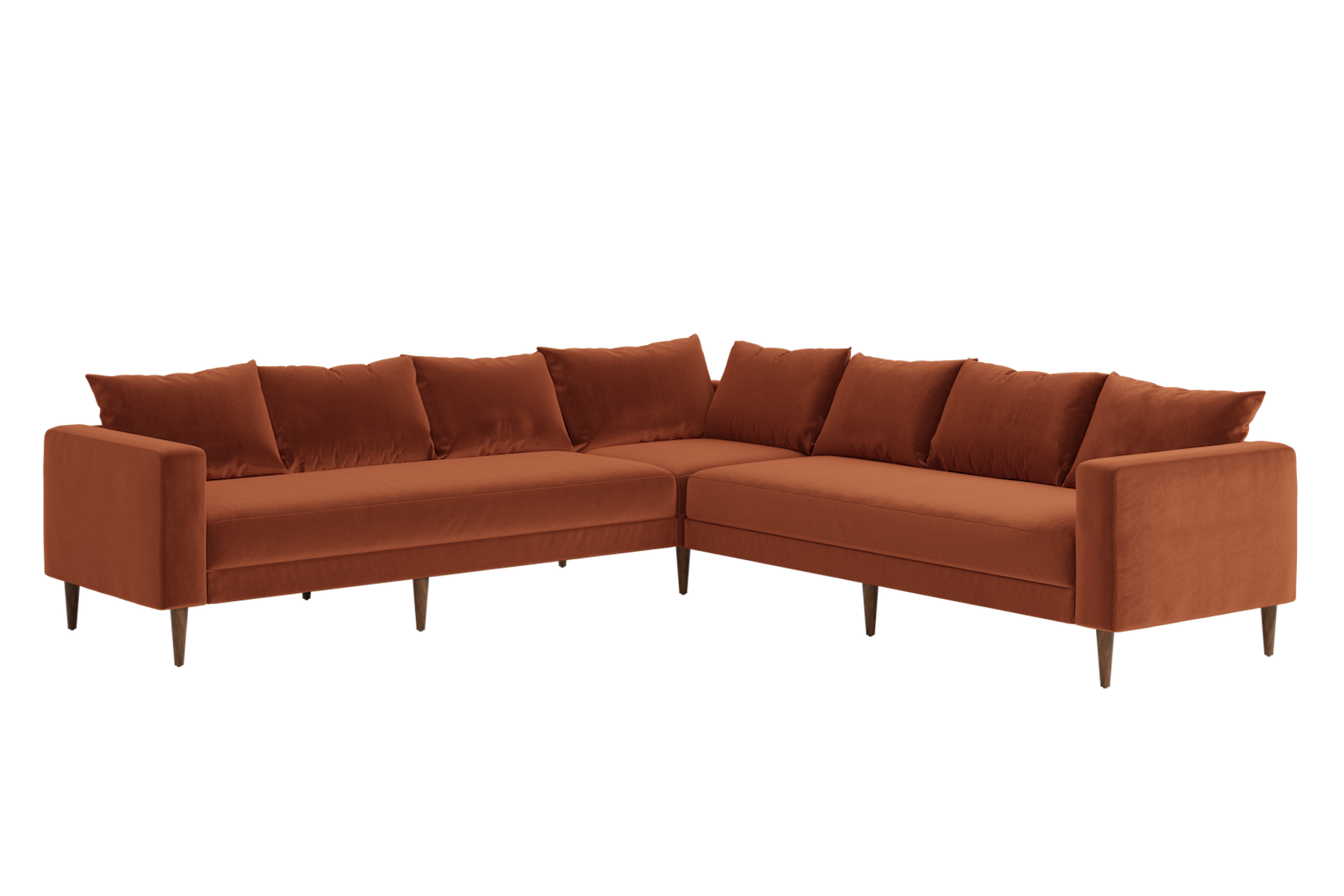 The Essential Corner Sectional | 7 Seat | Recycled Velvet