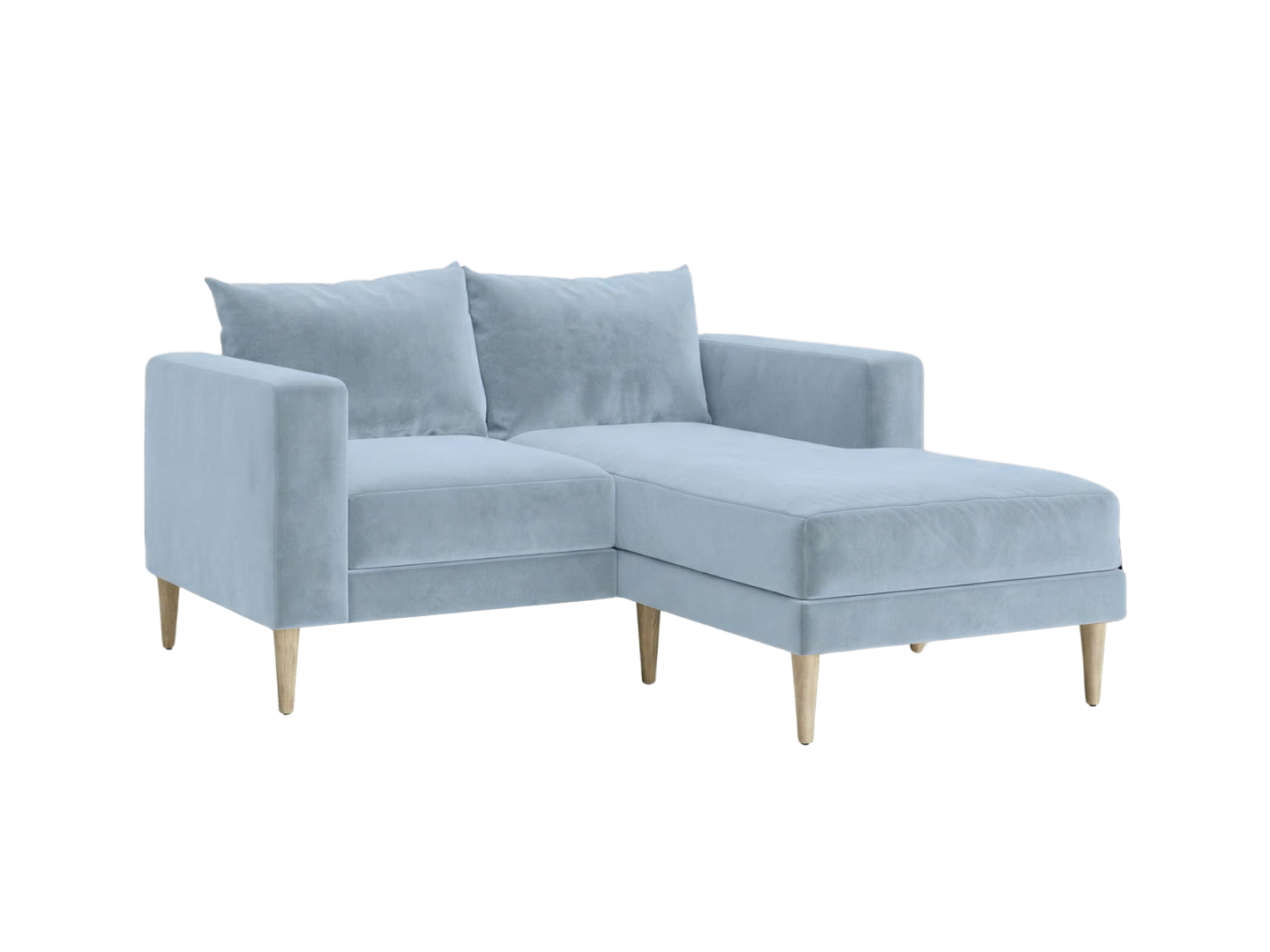 The Essential Loveseat Sectional | Recycled Velvet