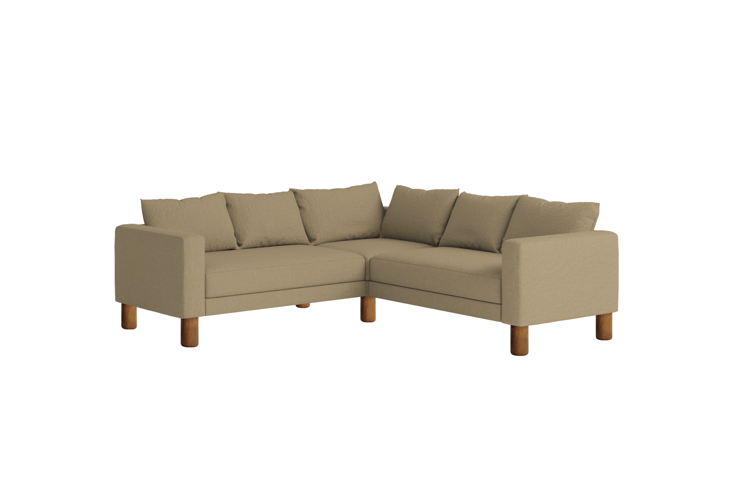 The Essential Corner Sectional | 5 Seat | Hemp Blend
