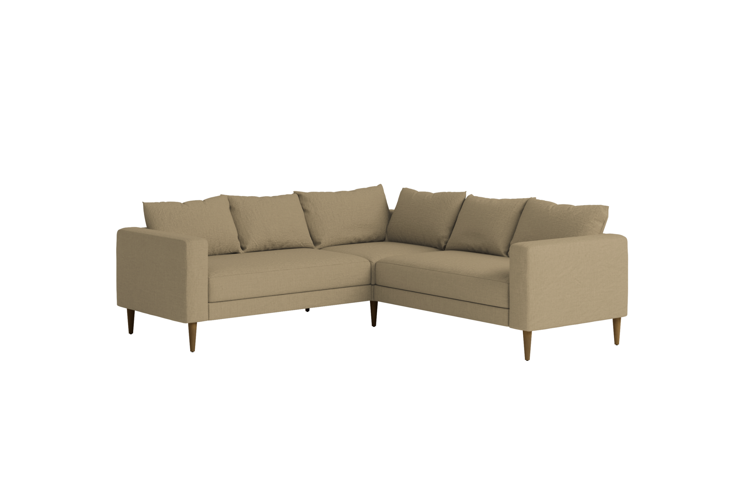 The Essential Corner Sectional | 5 Seat | Hemp Blend