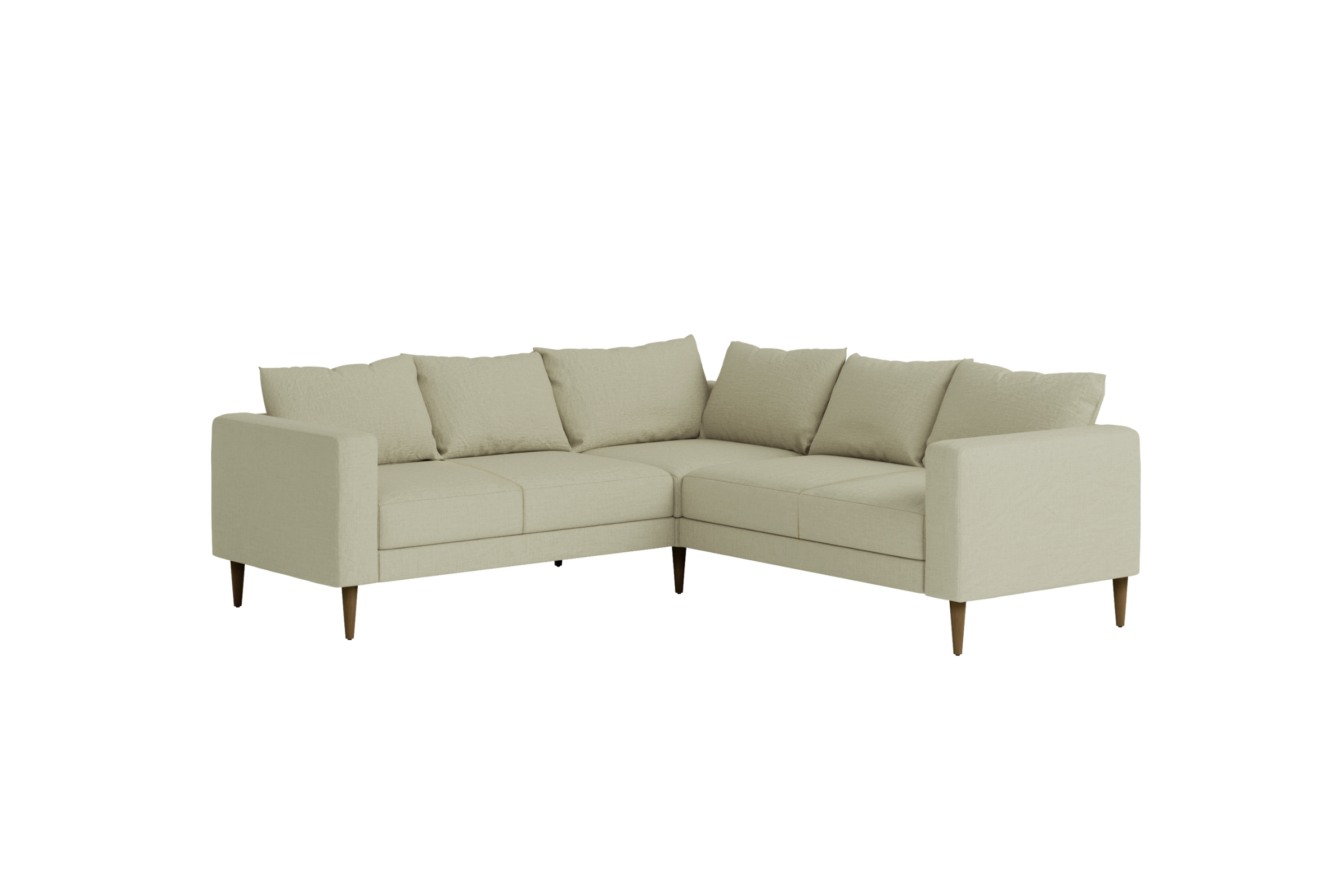 The Essential Corner Sectional | 5 Seat | Hemp Blend