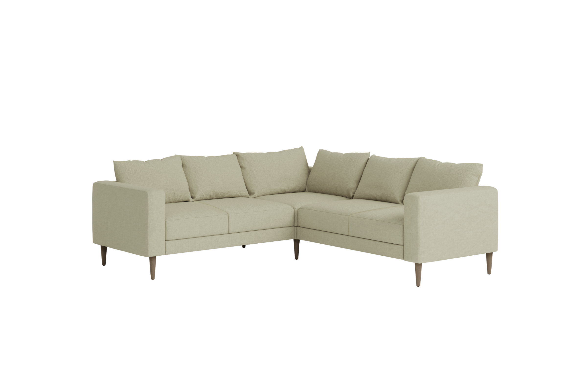The Essential Corner Sectional | 5 Seat | Hemp Blend