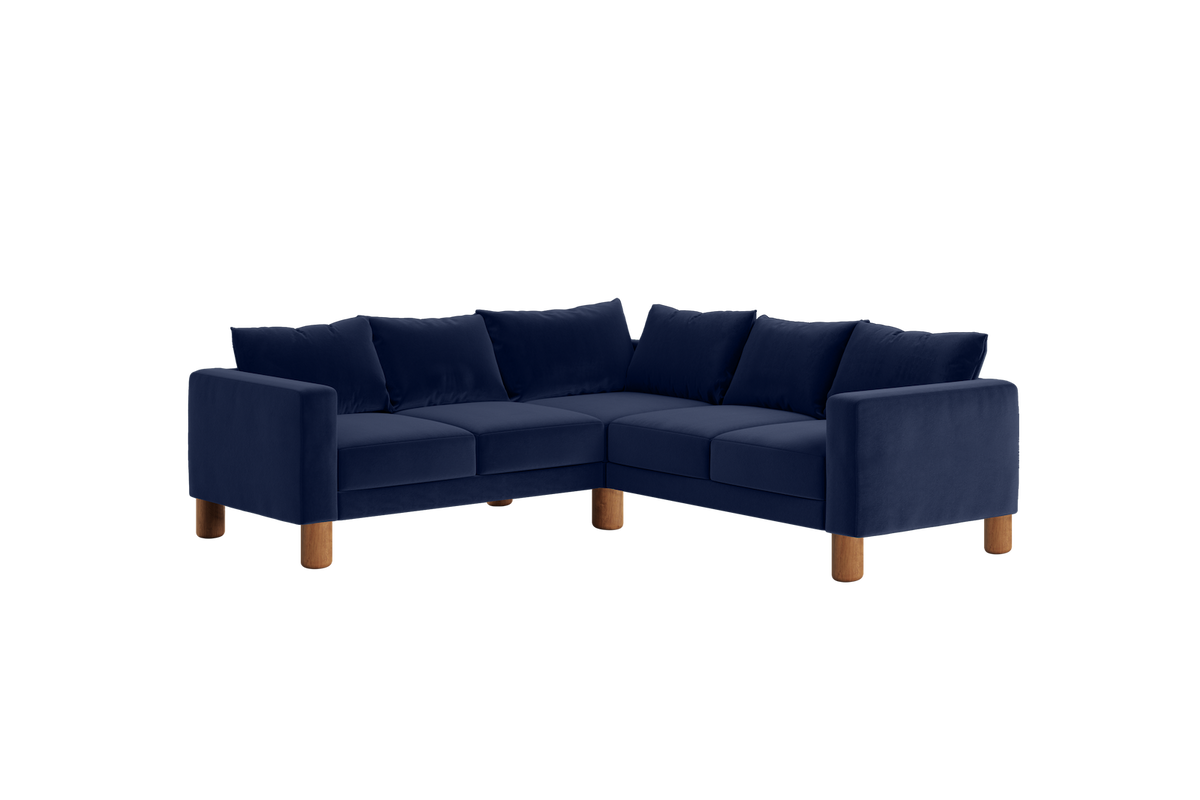 The Essential Corner Sectional | 5 Seat | Recycled Velvet