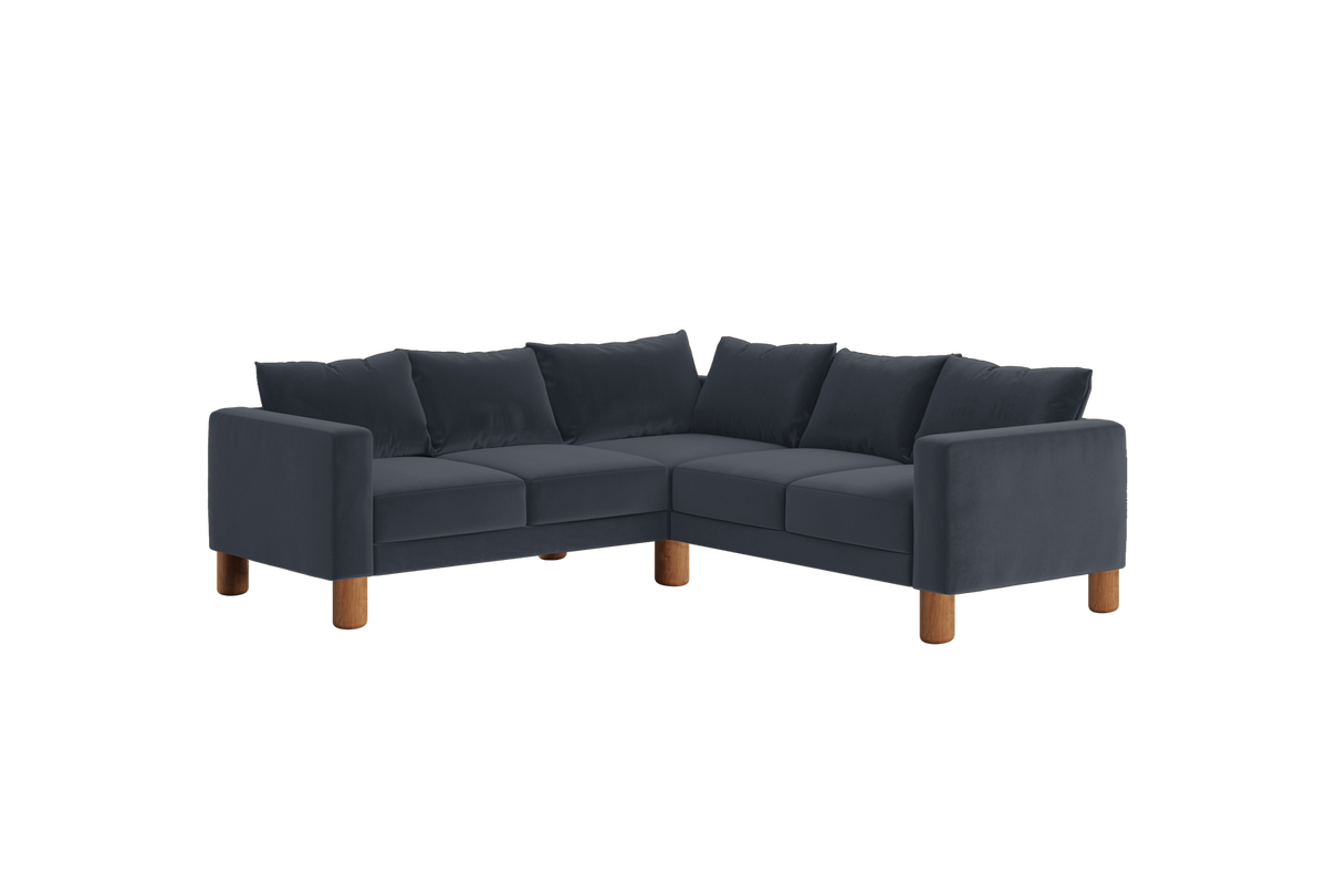 The Essential Corner Sectional | 5 Seat | Recycled Velvet