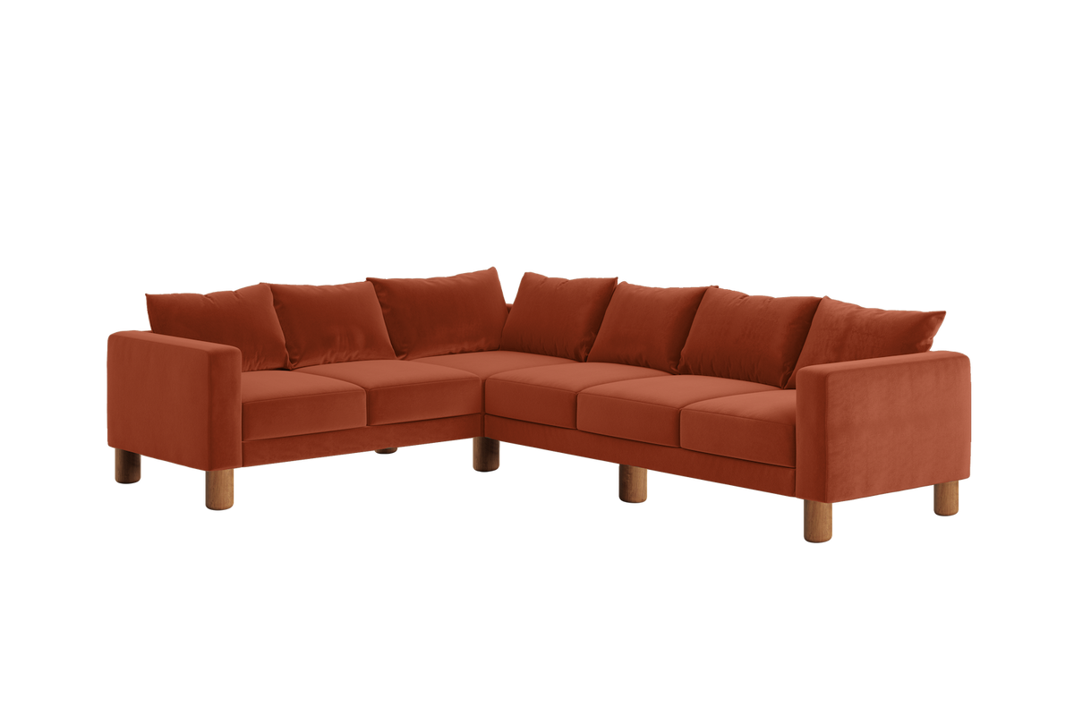 The Essential Corner Sectional | 6 Seat | Recycled Velvet