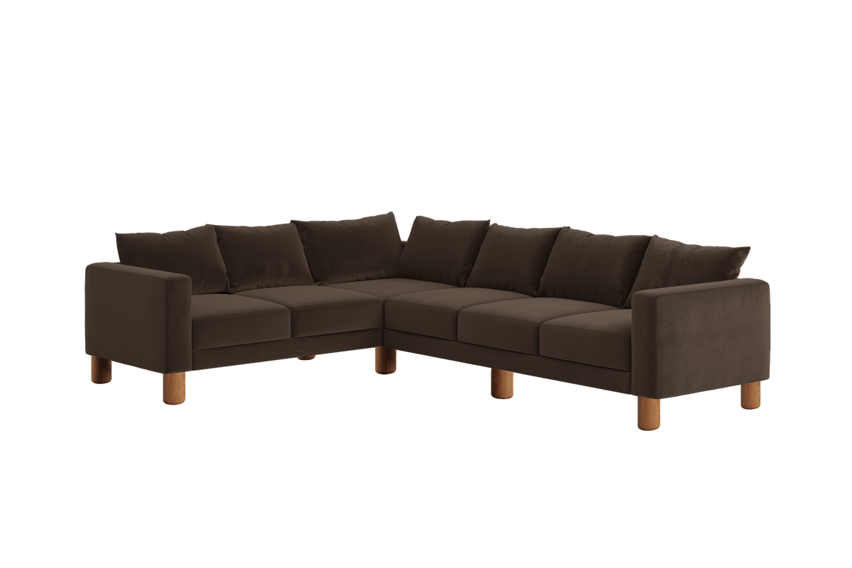 The Essential Corner Sectional | 6 Seat | Recycled Velvet