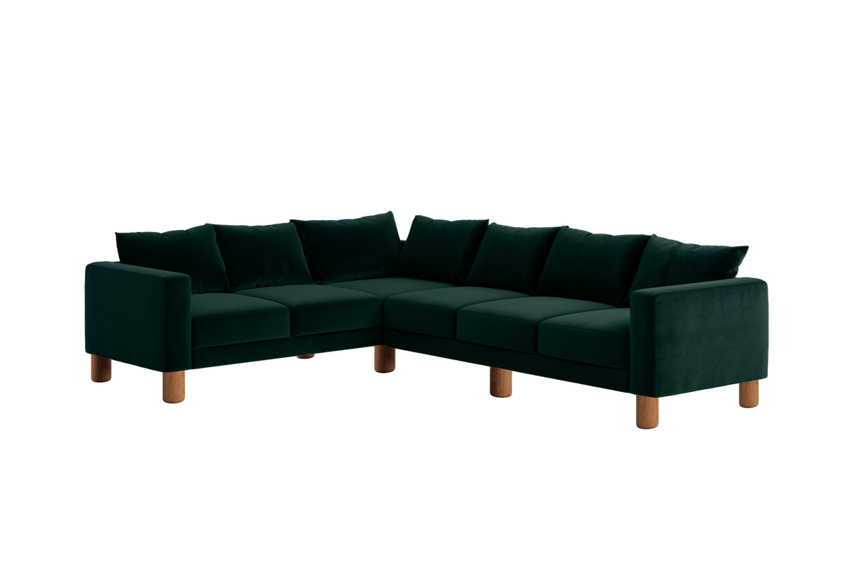 The Essential Corner Sectional | 6 Seat | Recycled Velvet
