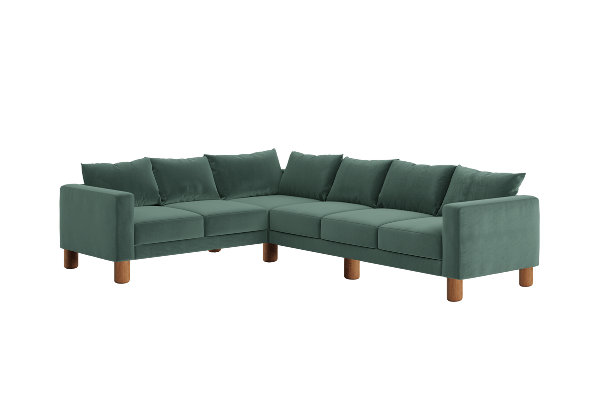 The Essential Corner Sectional | 6 Seat | Recycled Velvet