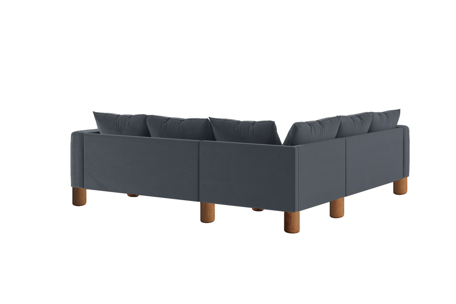 The Essential Corner Sectional | 5 Seat | Recycled Velvet