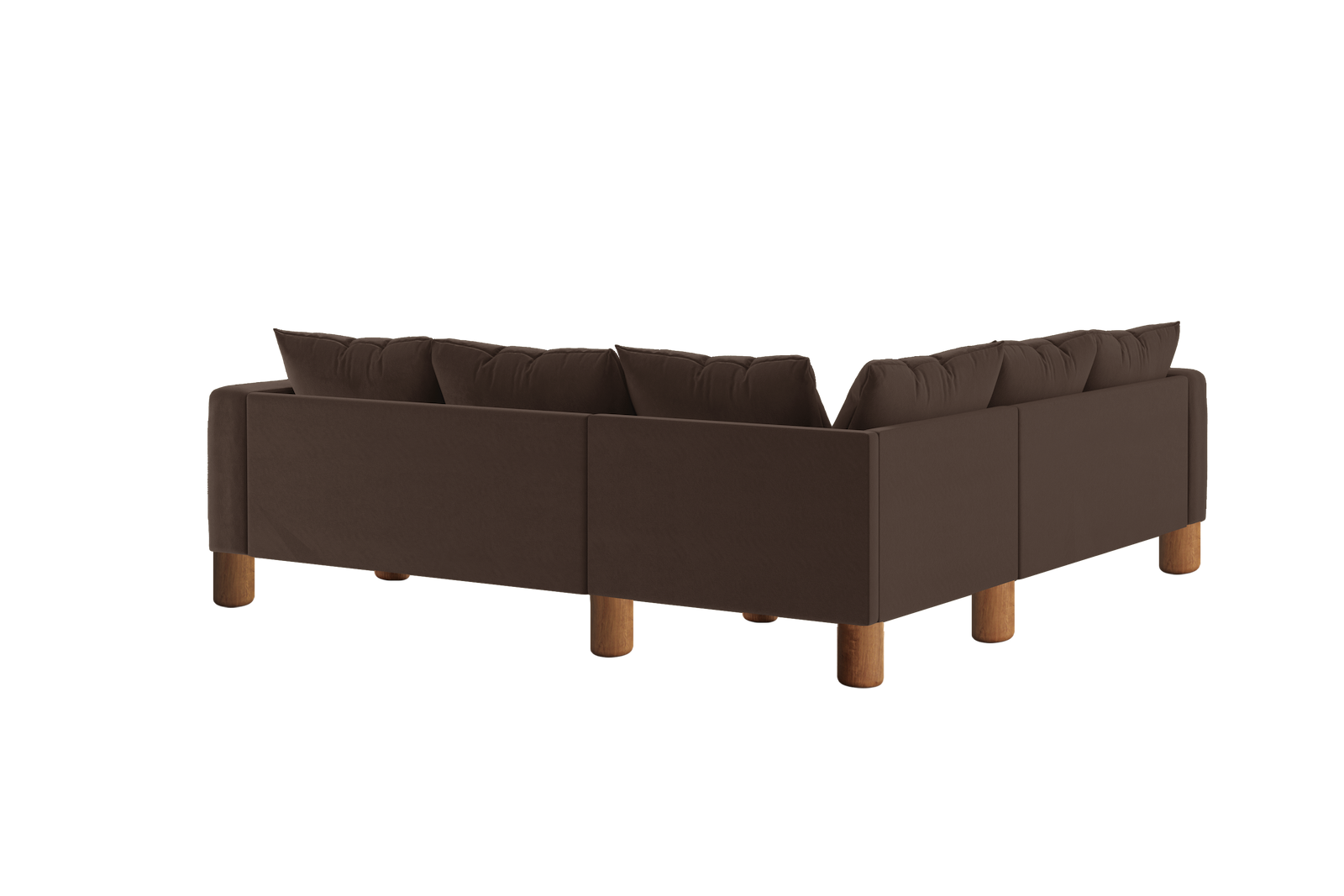The Essential Corner Sectional | 5 Seat | Recycled Velvet