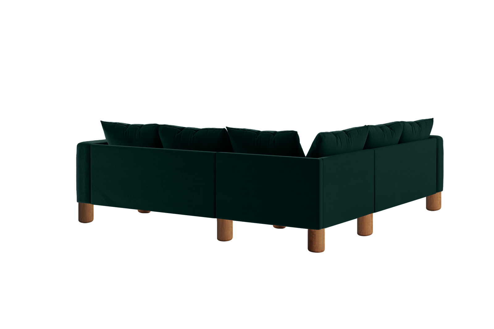The Essential Corner Sectional | 5 Seat | Recycled Velvet