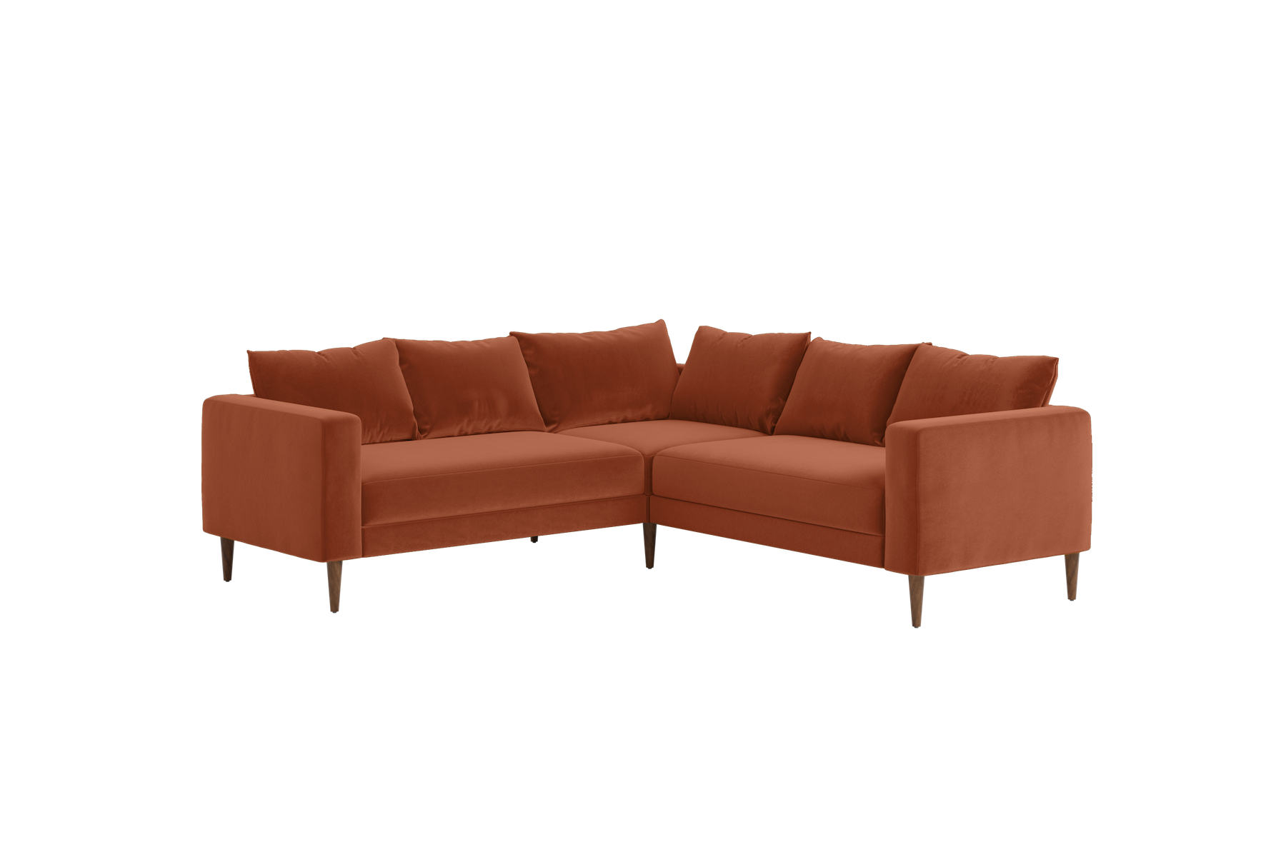 The Essential Corner Sectional | 5 Seat | Recycled Velvet