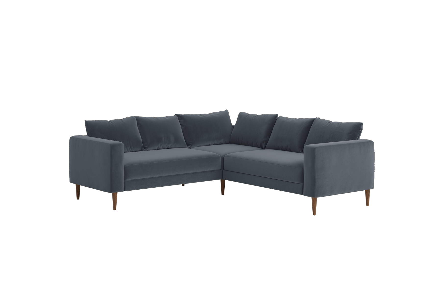 The Essential Corner Sectional | 5 Seat | Recycled Velvet