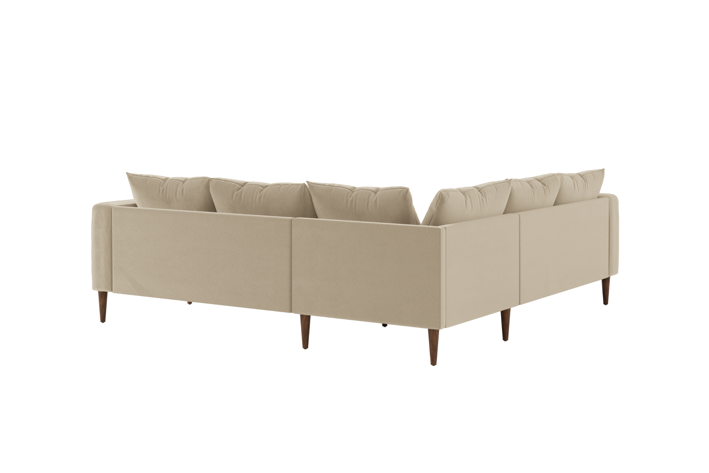 The Essential Corner Sectional | 5 Seat | Recycled Velvet