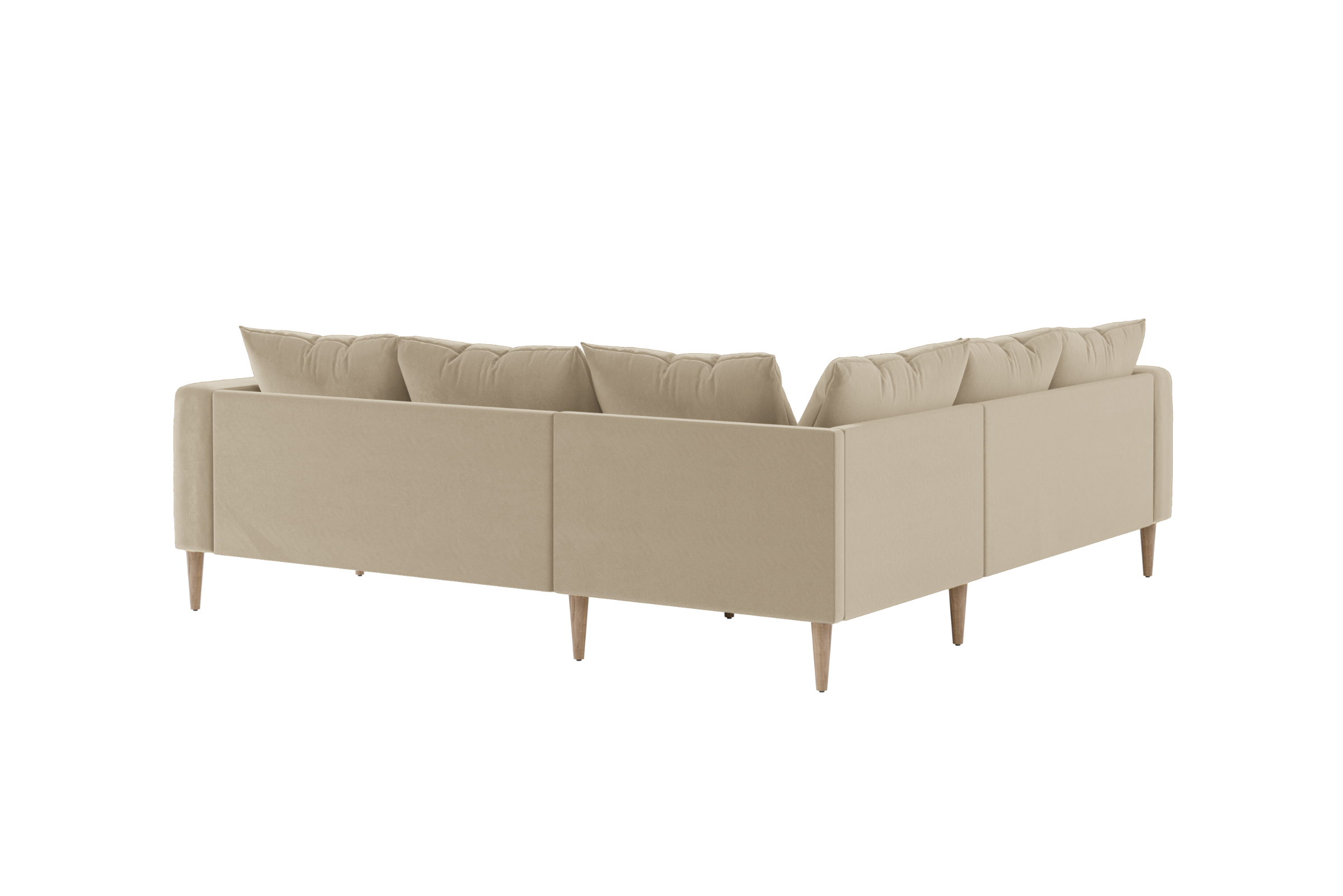 The Essential Corner Sectional | 5 Seat | Recycled Velvet