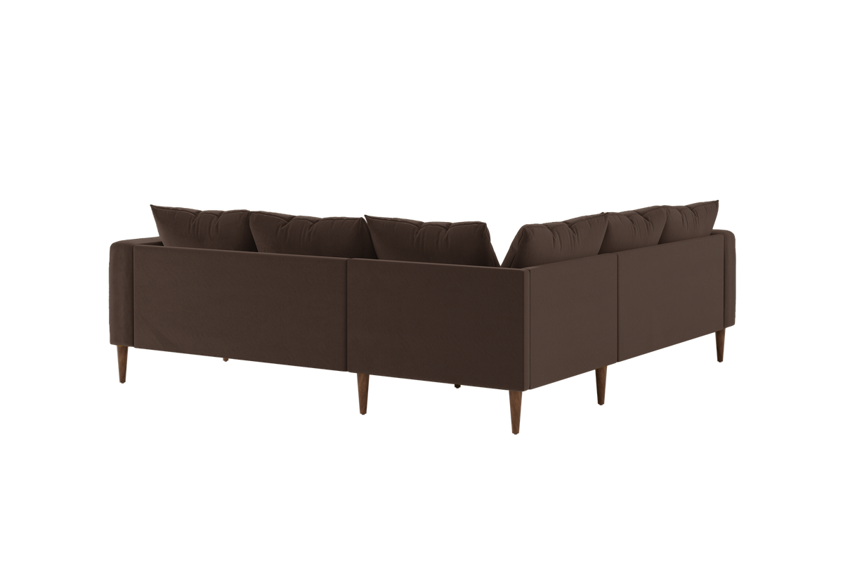 The Essential Corner Sectional | 5 Seat | Recycled Velvet