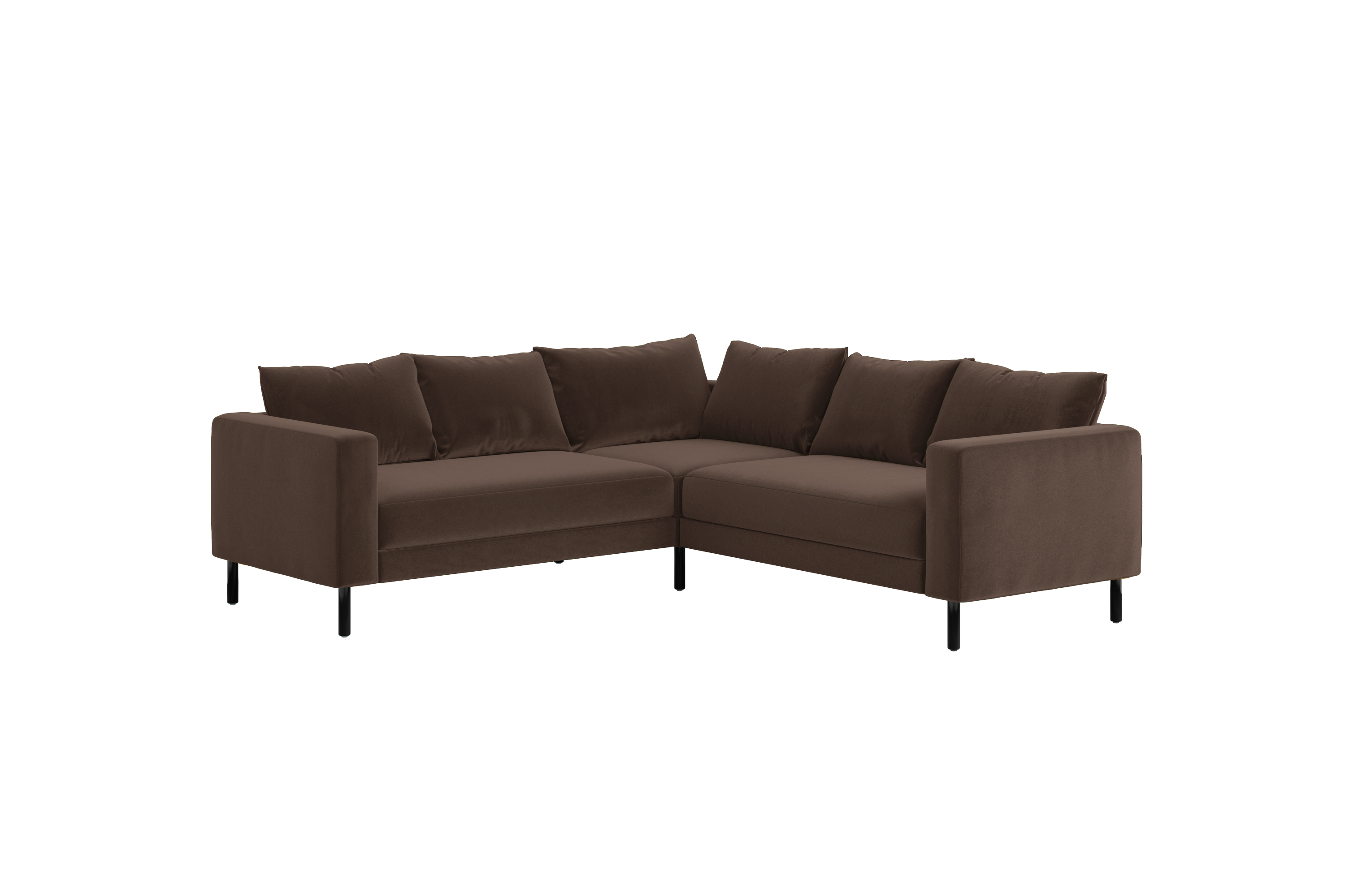 The Essential Corner Sectional | 5 Seat | Recycled Velvet