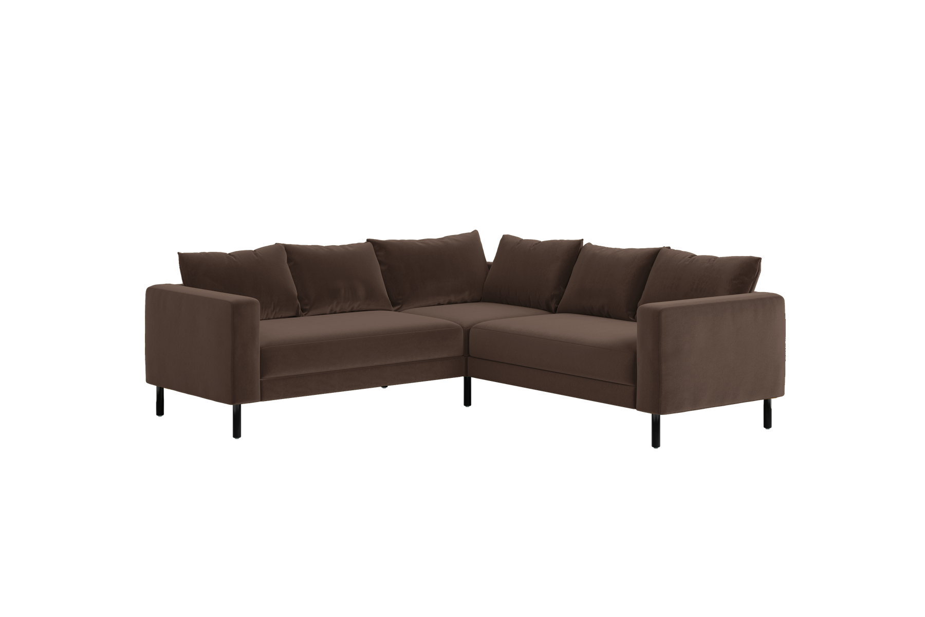 The Essential Corner Sectional | 5 Seat | Recycled Velvet