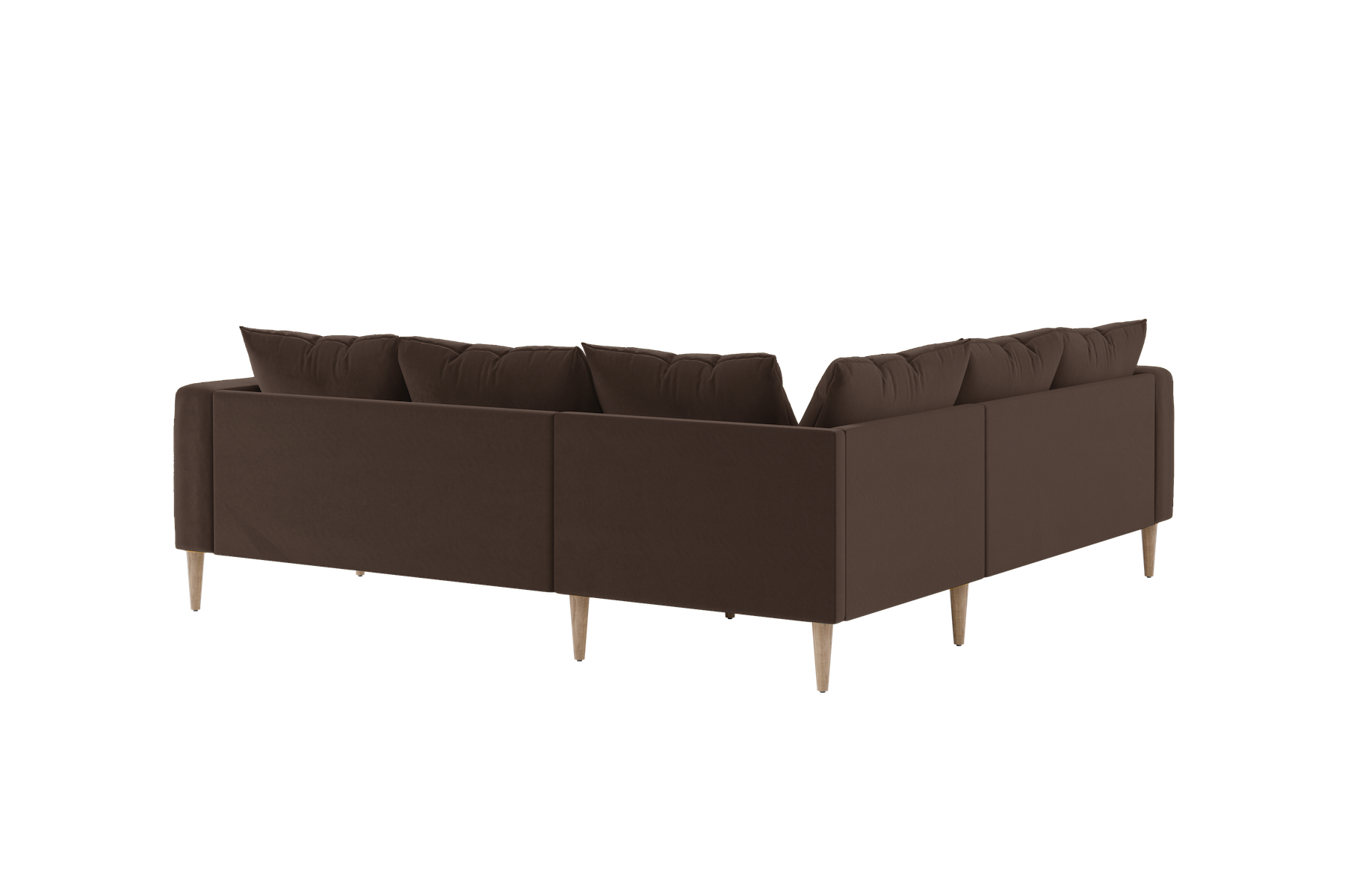 The Essential Corner Sectional | 5 Seat | Recycled Velvet