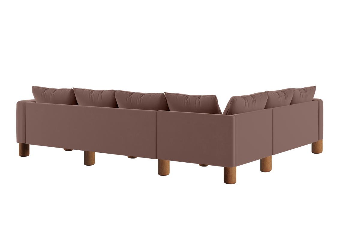 The Essential Corner Sectional | 6 Seat | Recycled Velvet