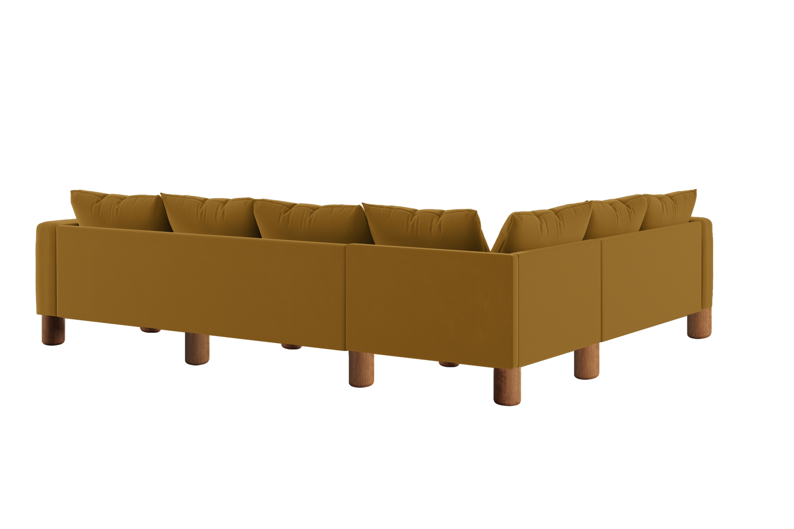 The Essential Corner Sectional | 6 Seat | Recycled Velvet