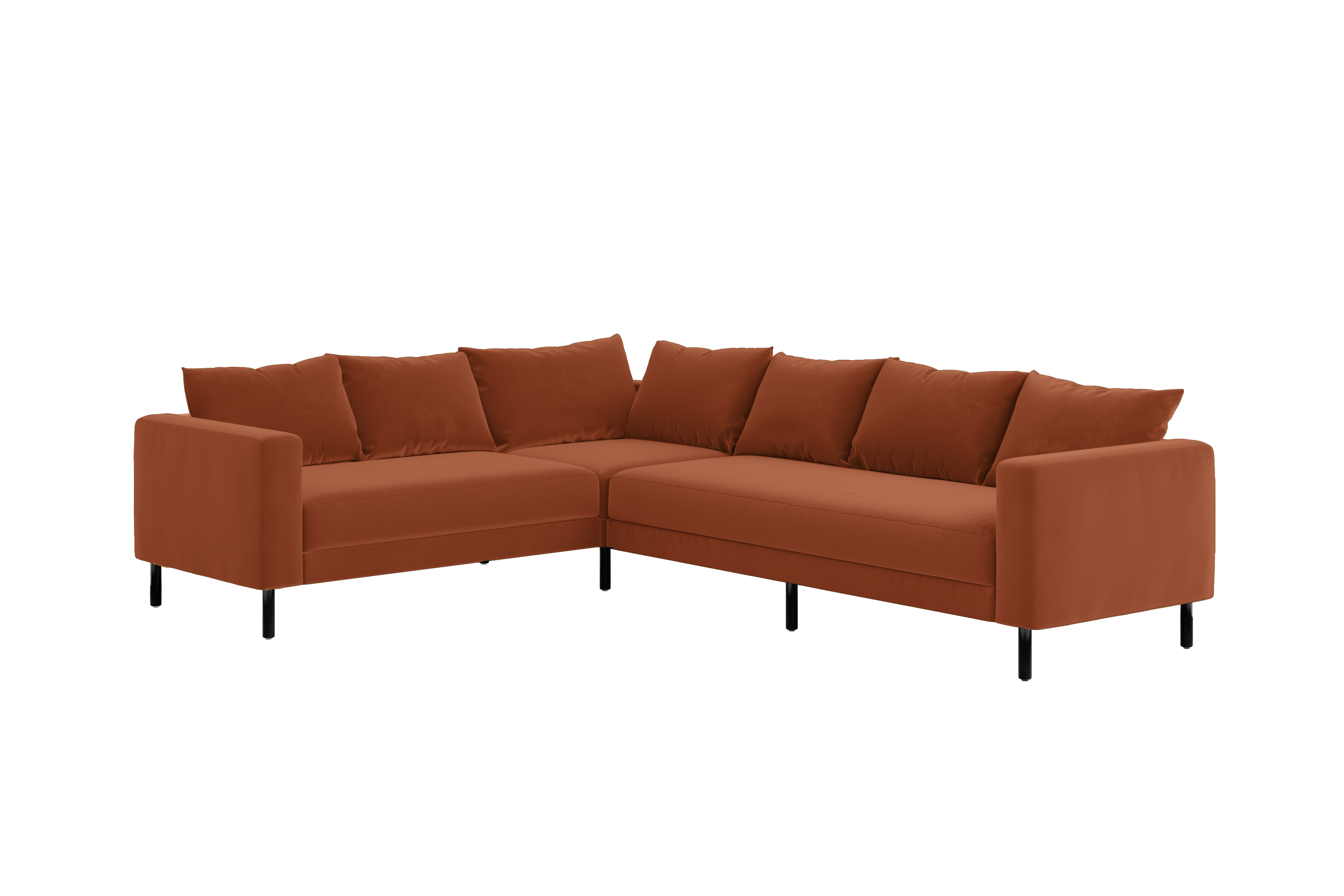 The Essential Corner Sectional | 6 Seat | Recycled Velvet