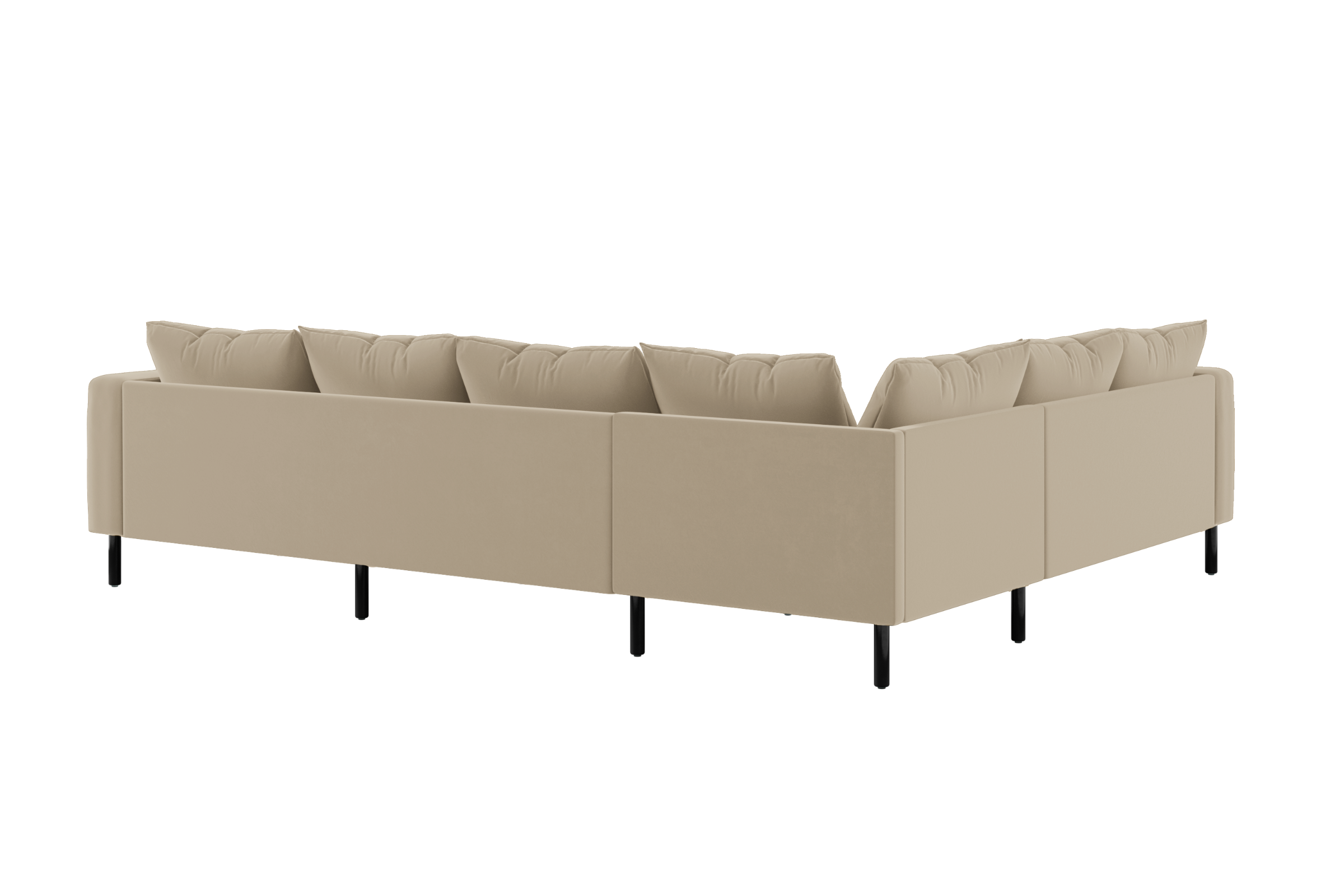 The Essential Corner Sectional | 6 Seat | Recycled Velvet